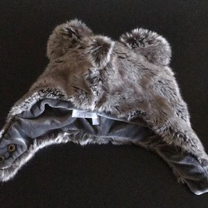 Plush baby wolf winter hat